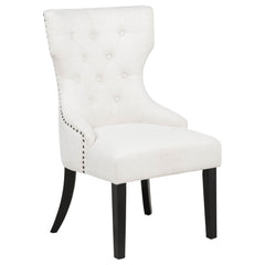 Baney Fabric Upholstered Dining Side Chair Cream and Black