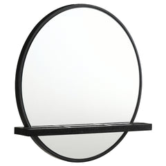 Arini Round Vanity Wall Mirror with Shelf