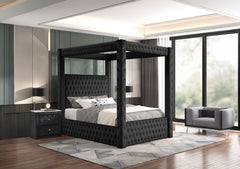 Annabelle Canopy Bed Black