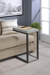 Beck Engineered Wood C-Shape Sofa Side Table