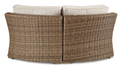 Beachcroft Curved Corner Chair w/Cushion