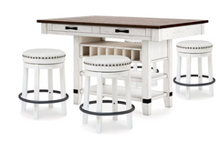 Becky Counter Height Table w/ 4 Stools