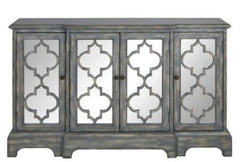 Antique Grey Accent Cabinet
