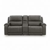 5Z-Harrenhurst 3-Piece Power Reclining Sectional Loveseat with Console