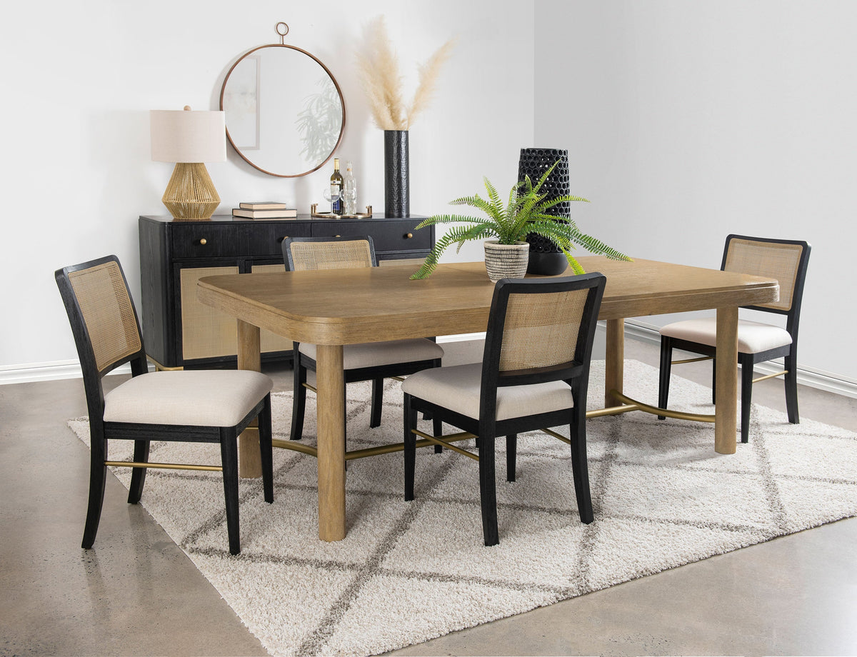 Arini Extension Leaf Dining Table Set Sand Wash and