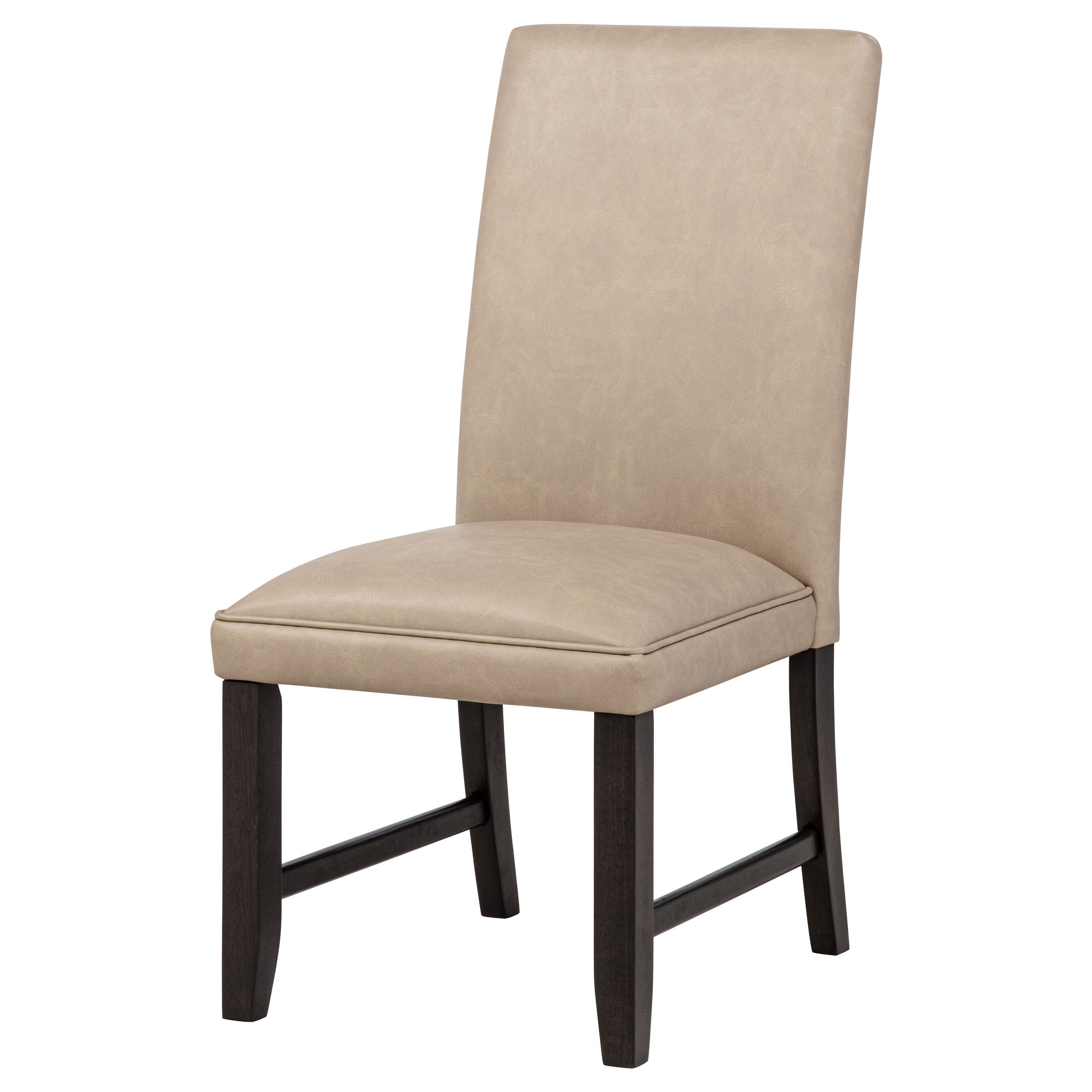 Averill Faux Leather Upholstered Dining Side Chair Dark Grey (Set of 2)
