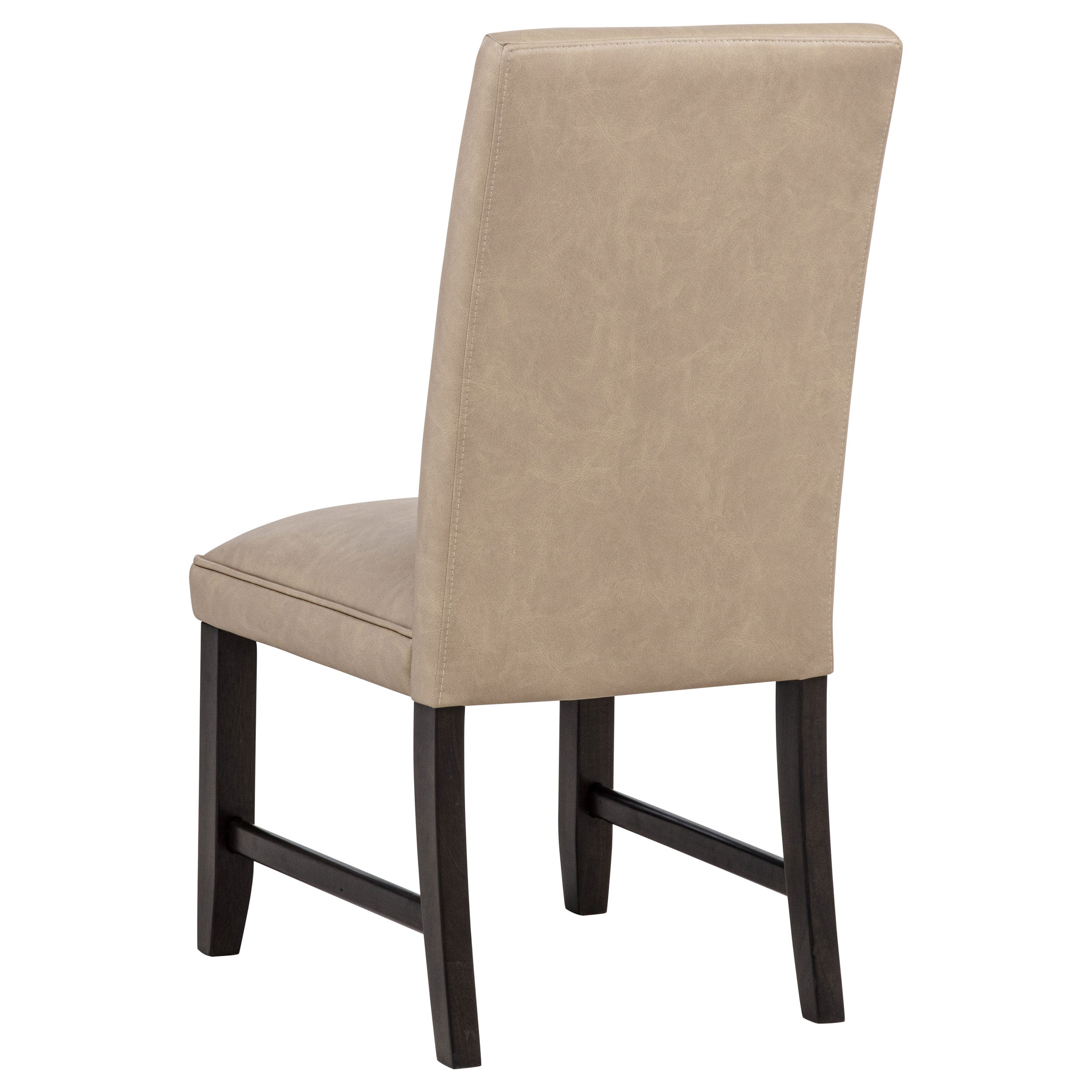 Averill Faux Leather Upholstered Dining Side Chair Dark Grey (Set of 2)
