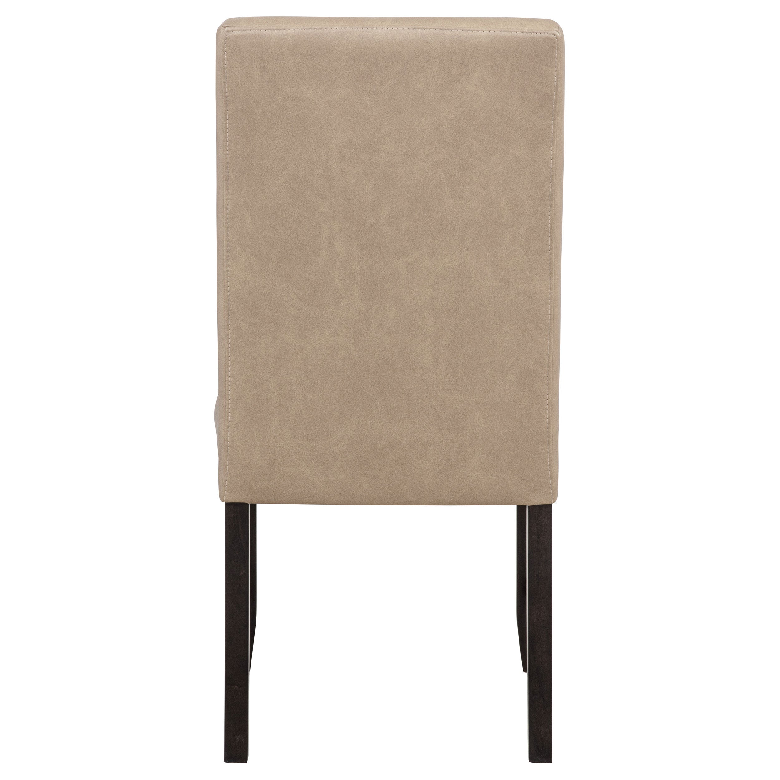 Averill Faux Leather Upholstered Dining Side Chair Dark Grey (Set of 2)