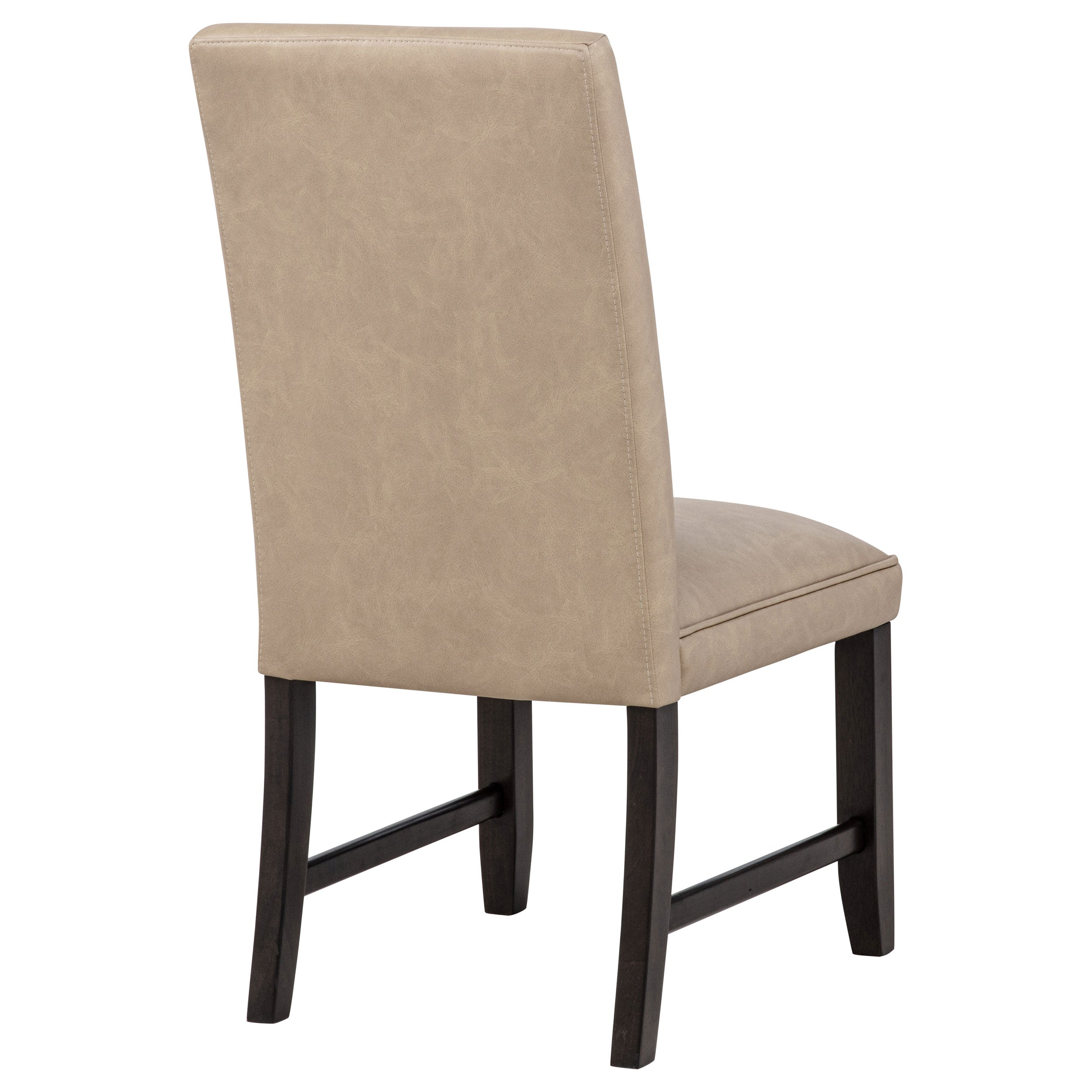 Averill Faux Leather Upholstered Dining Side Chair Dark Grey (Set of 2)