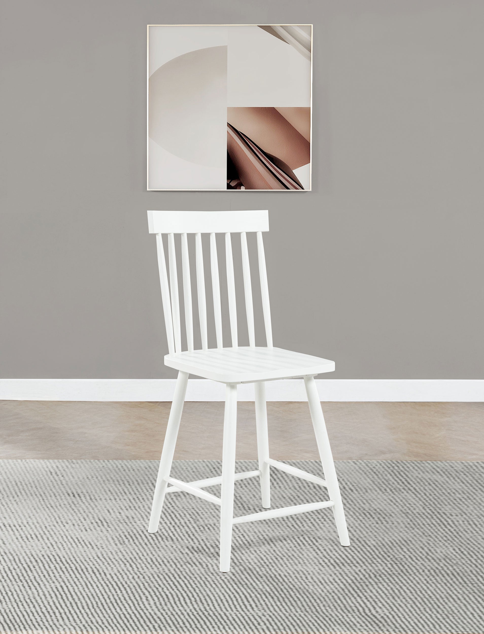 Andrews Windsor Counter Height Dining Side Chair (Set of 2)
