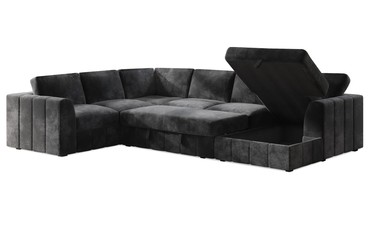 Armfield 4PC Sectional with Pop Up Sleeper & Storage