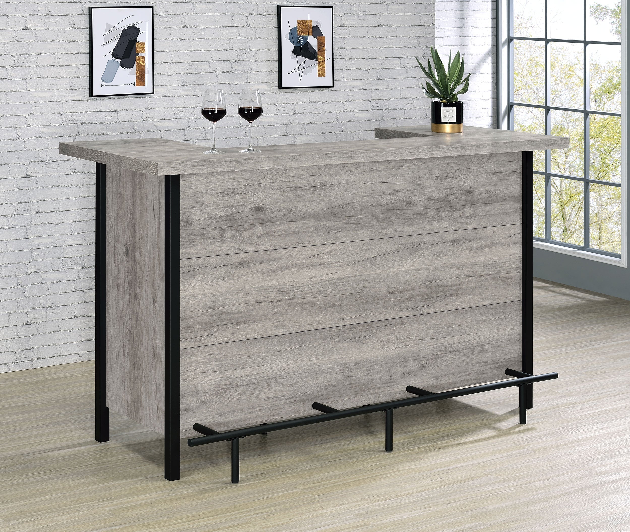 Bellemore Freestanding Home Bar Wine Cabinet