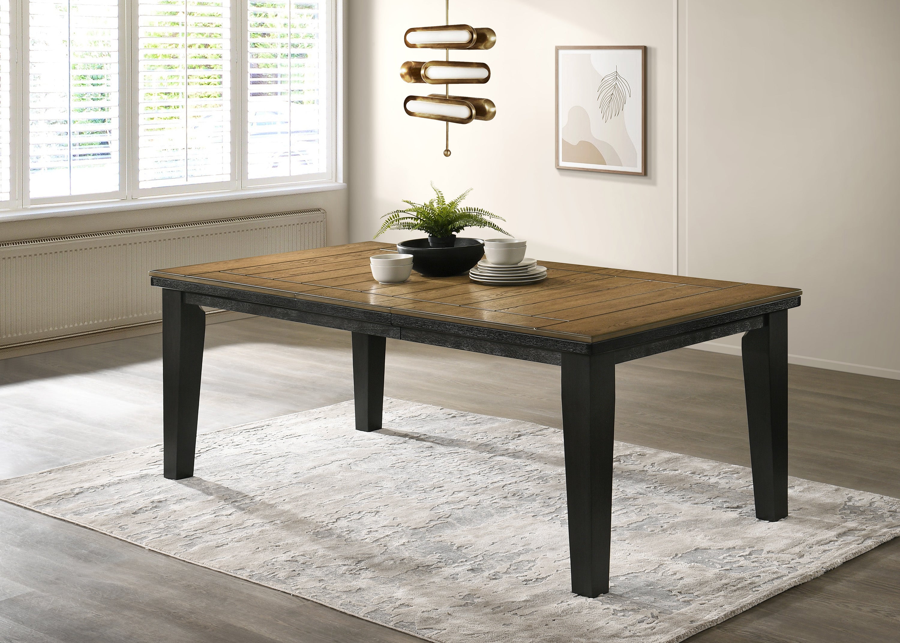 Bardstown Dining Table Wheat Charcoal