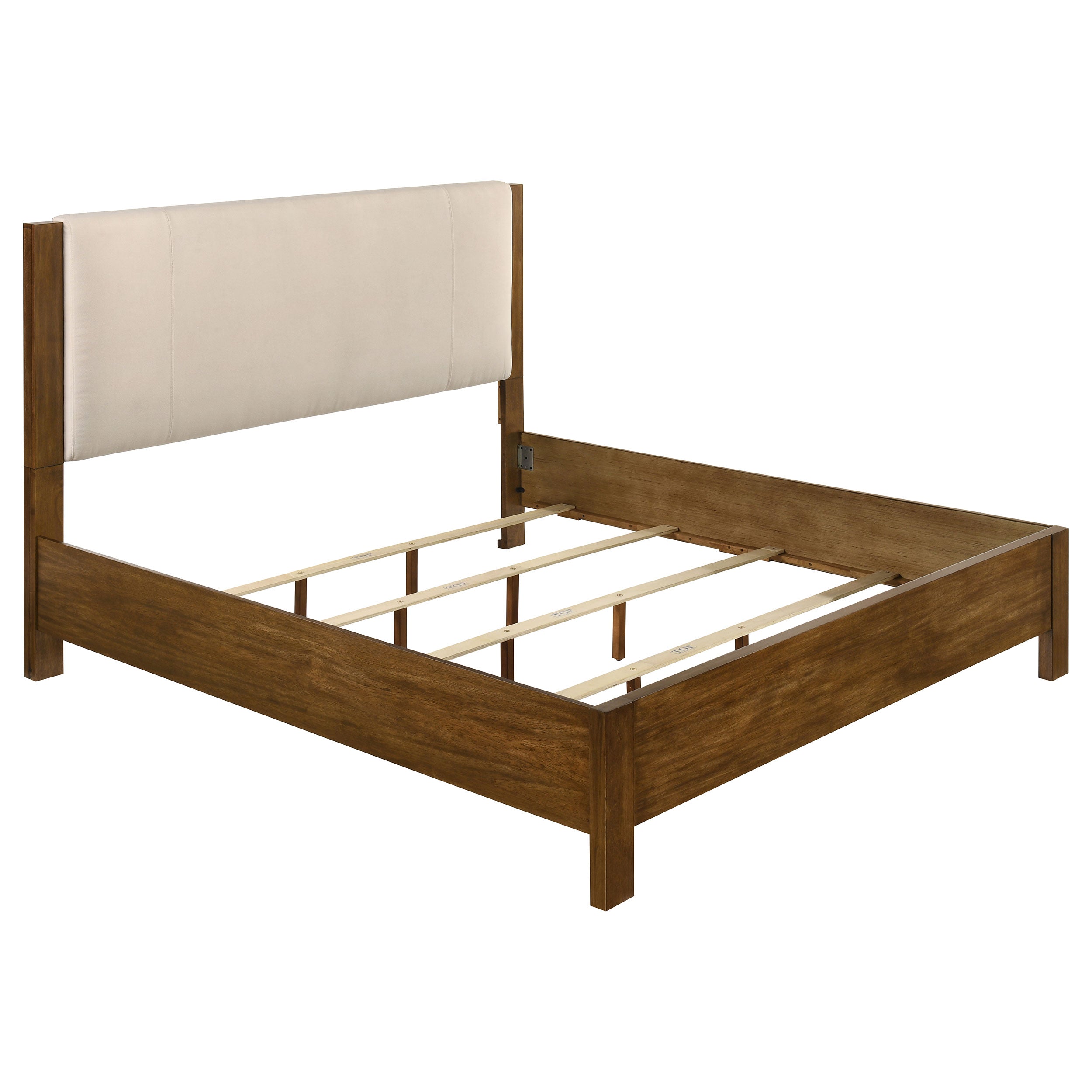 Adderley Wood Panel Bed Cream and