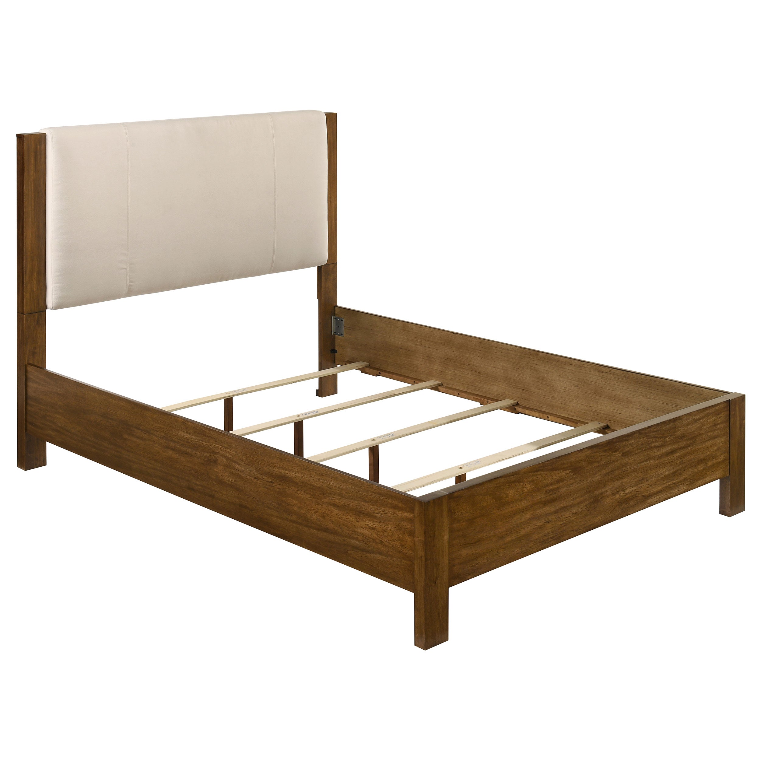 Adderley Wood Panel Bed Cream and