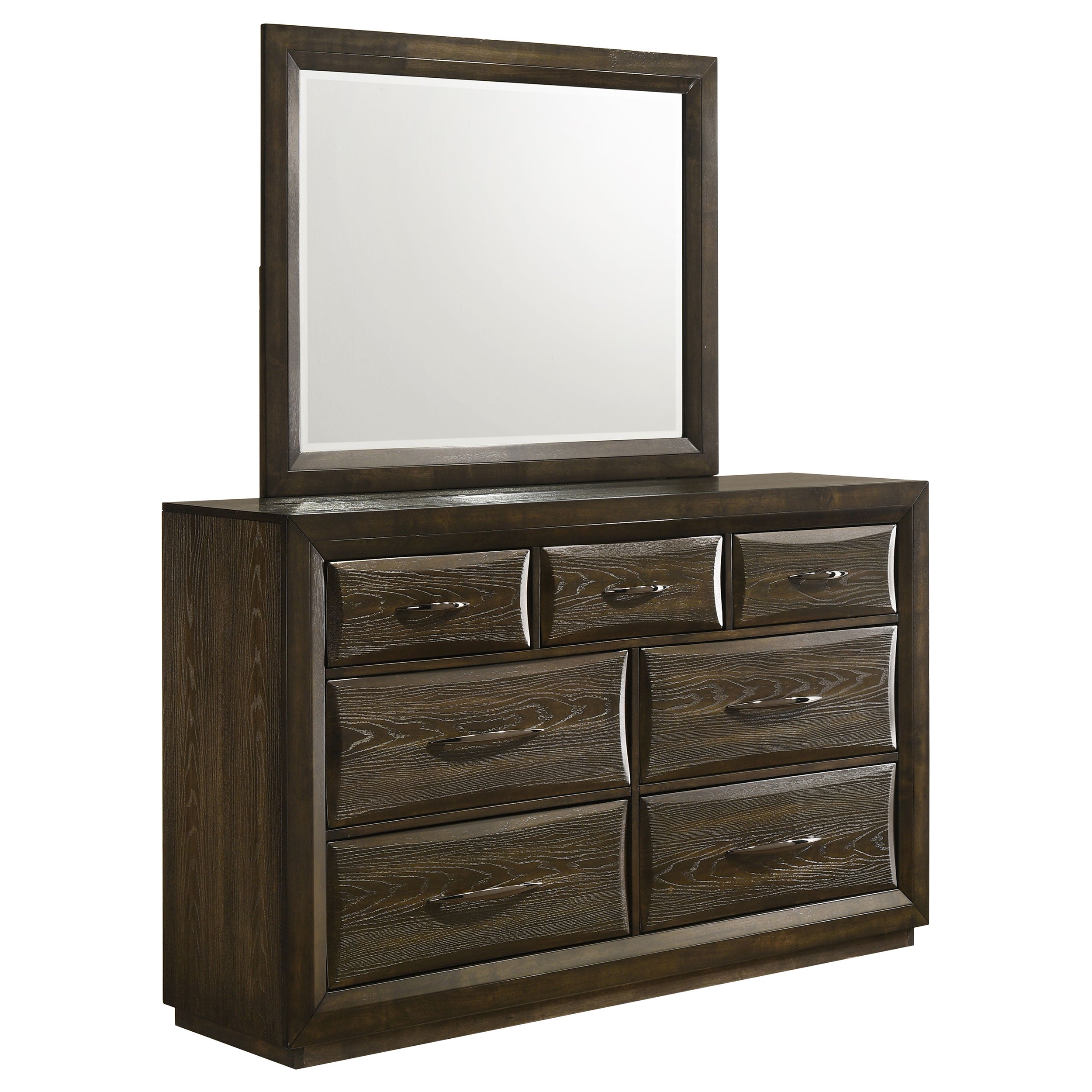 Atlas 7-drawer Bedroom Dresser Cabinet Dark Oak
