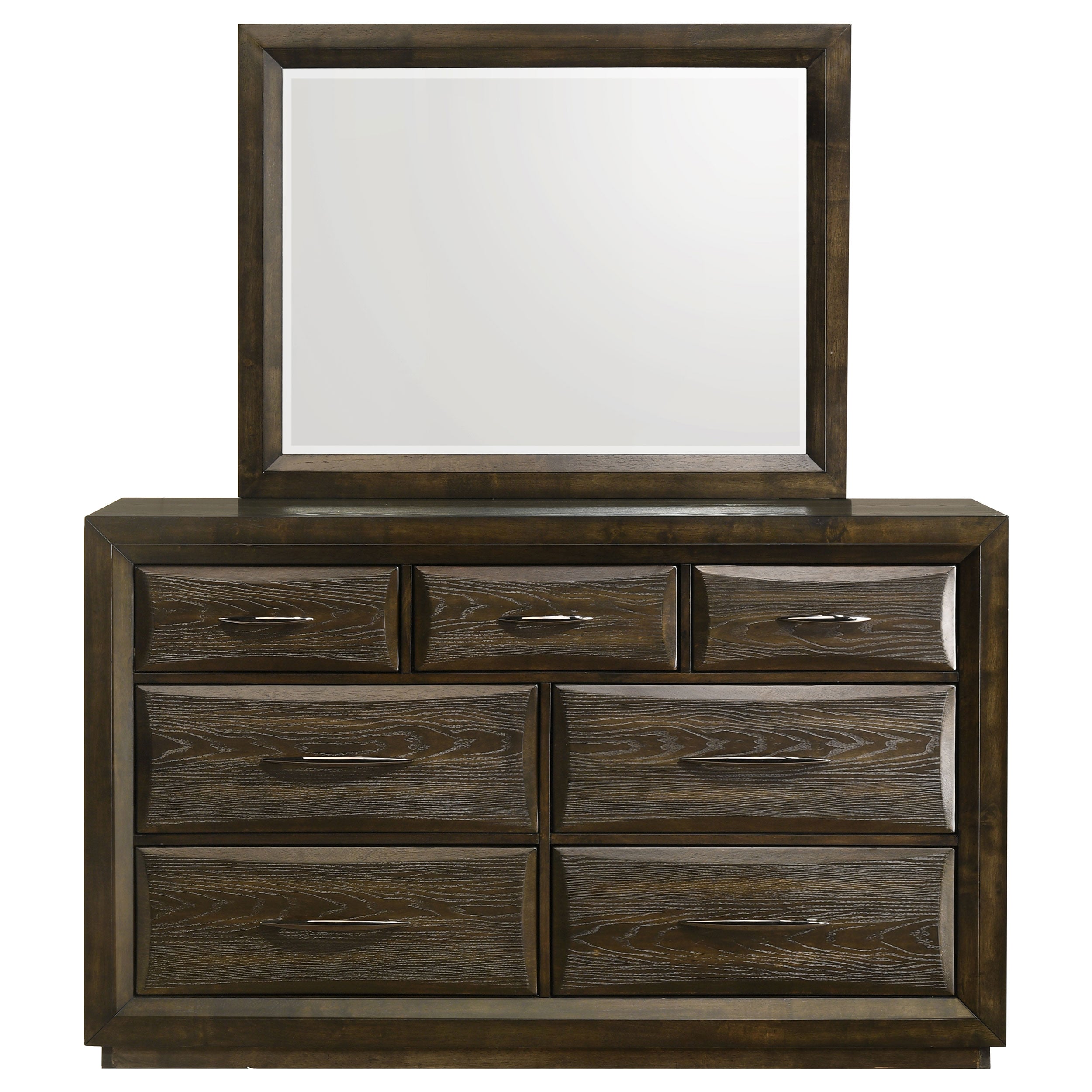Atlas 7-drawer Bedroom Dresser Cabinet Dark Oak