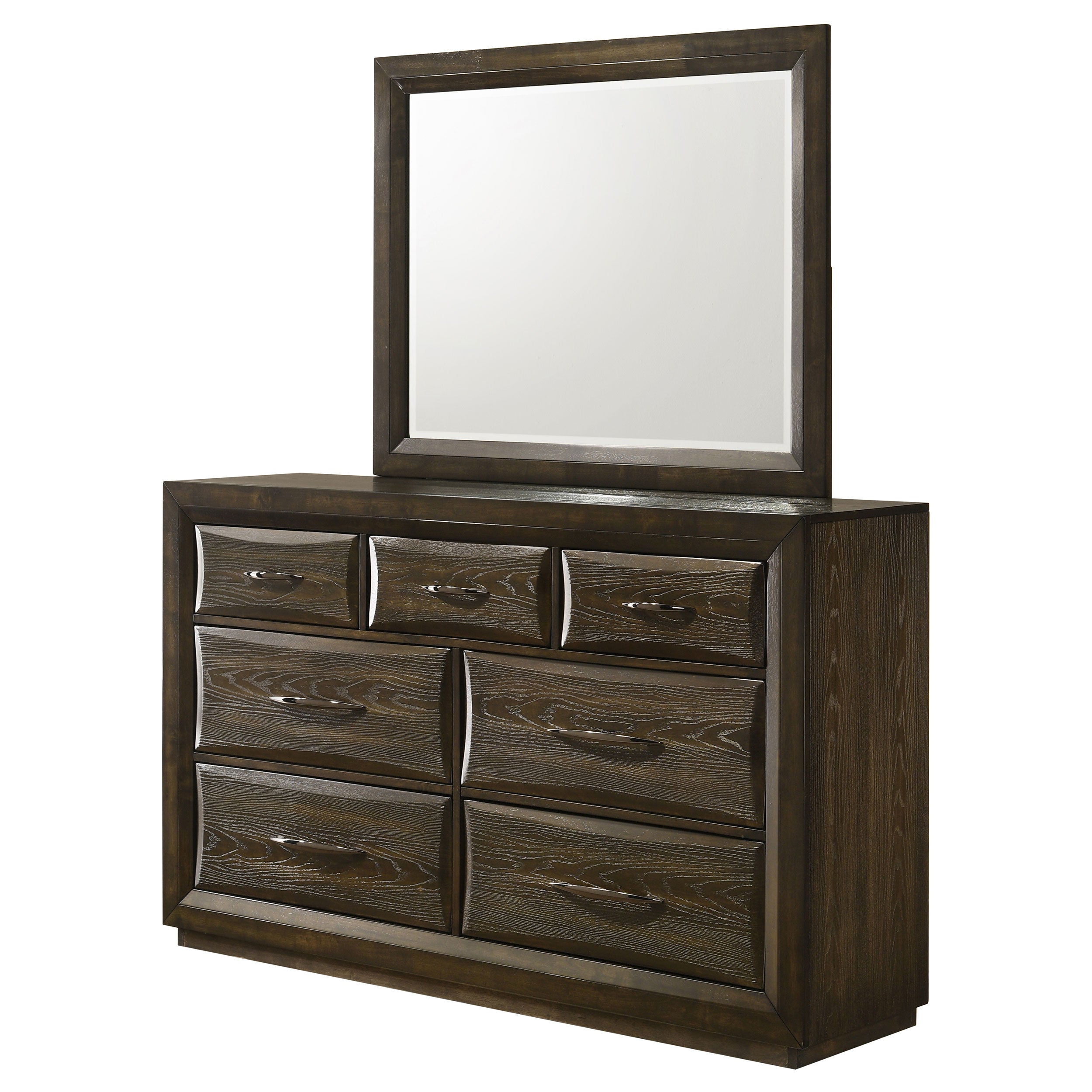 Atlas 7-drawer Bedroom Dresser Cabinet Dark Oak