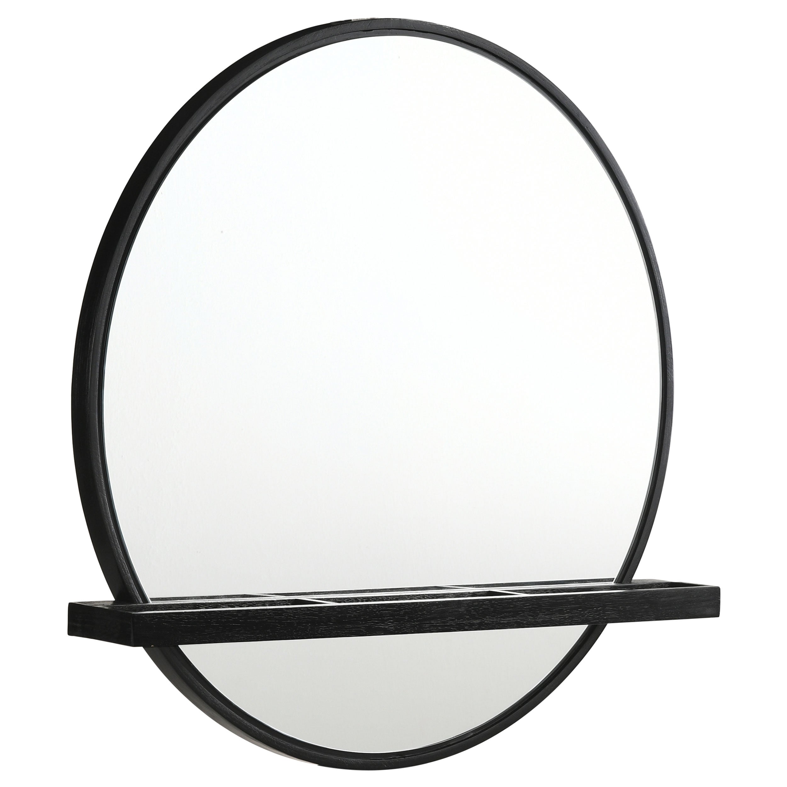 Arini Round Vanity Wall Mirror with Shelf