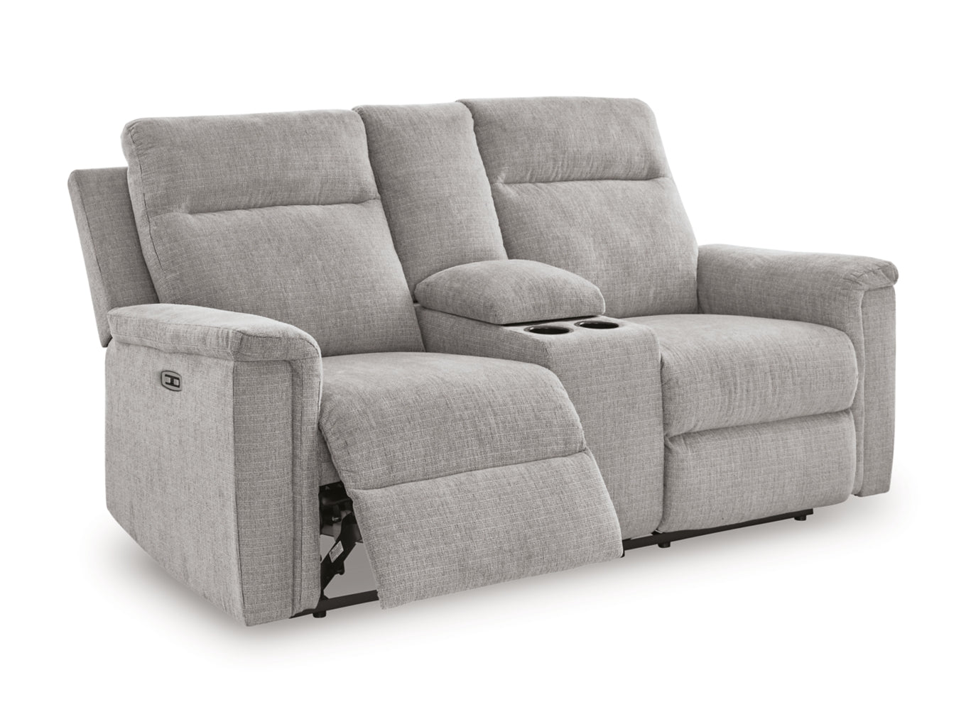 Barnsana DBL Reclining Power Loveseat w/Console