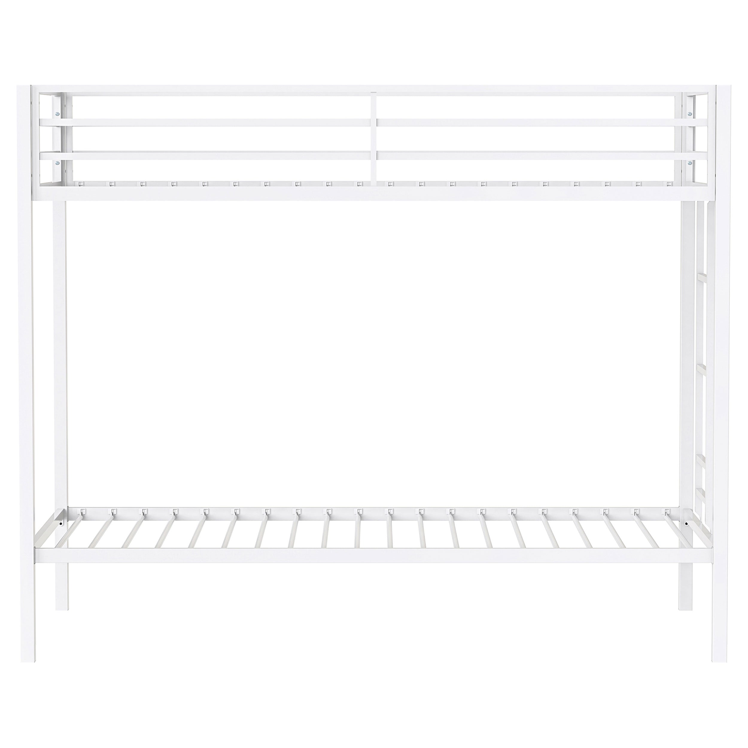 Alevera Metal Twin Over Twin Bunk Bed with Ladder
