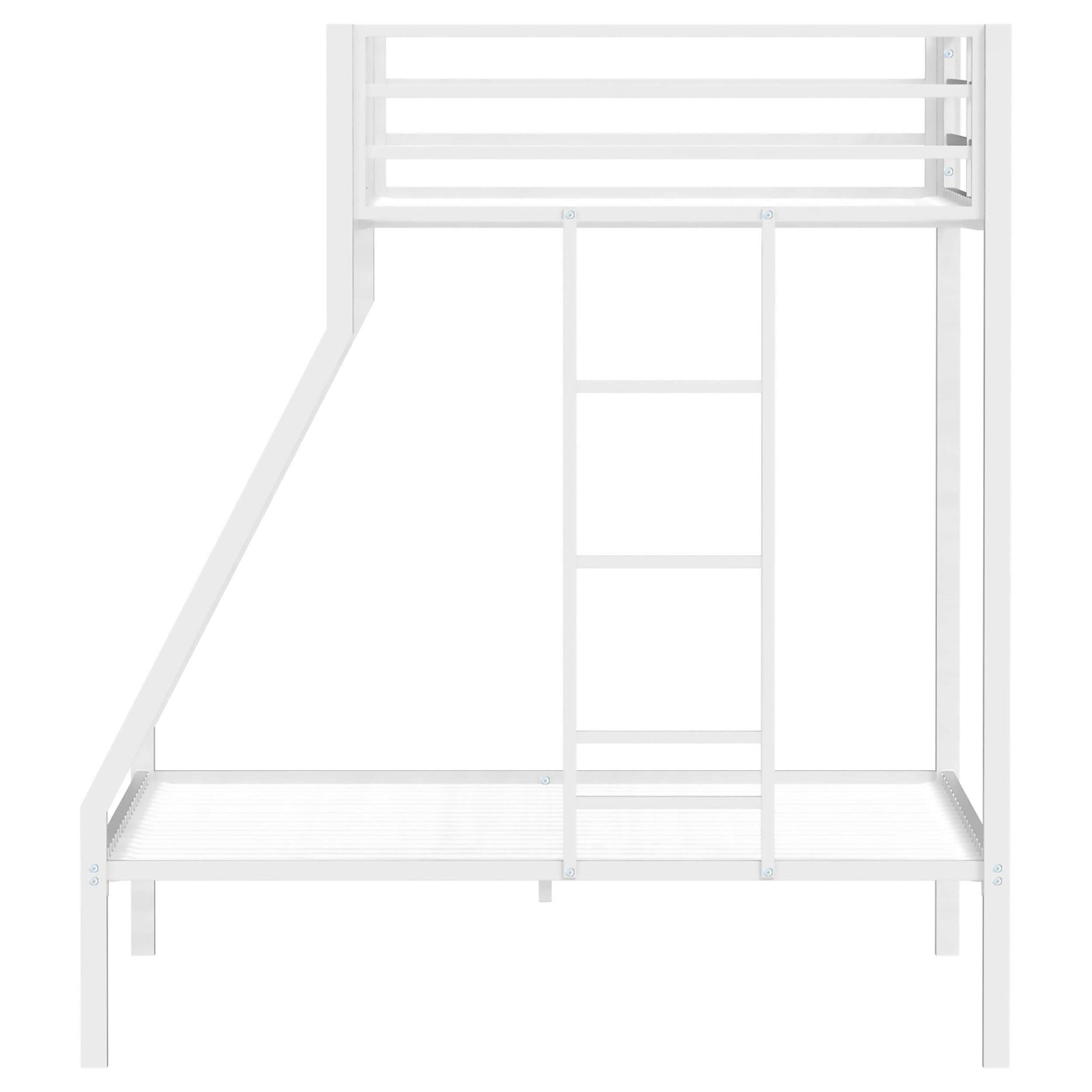 Alevera Metal Twin Over Twin Bunk Bed with Ladder
