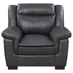 Arabella Upholstered Padded Arm Accent Chair Grey