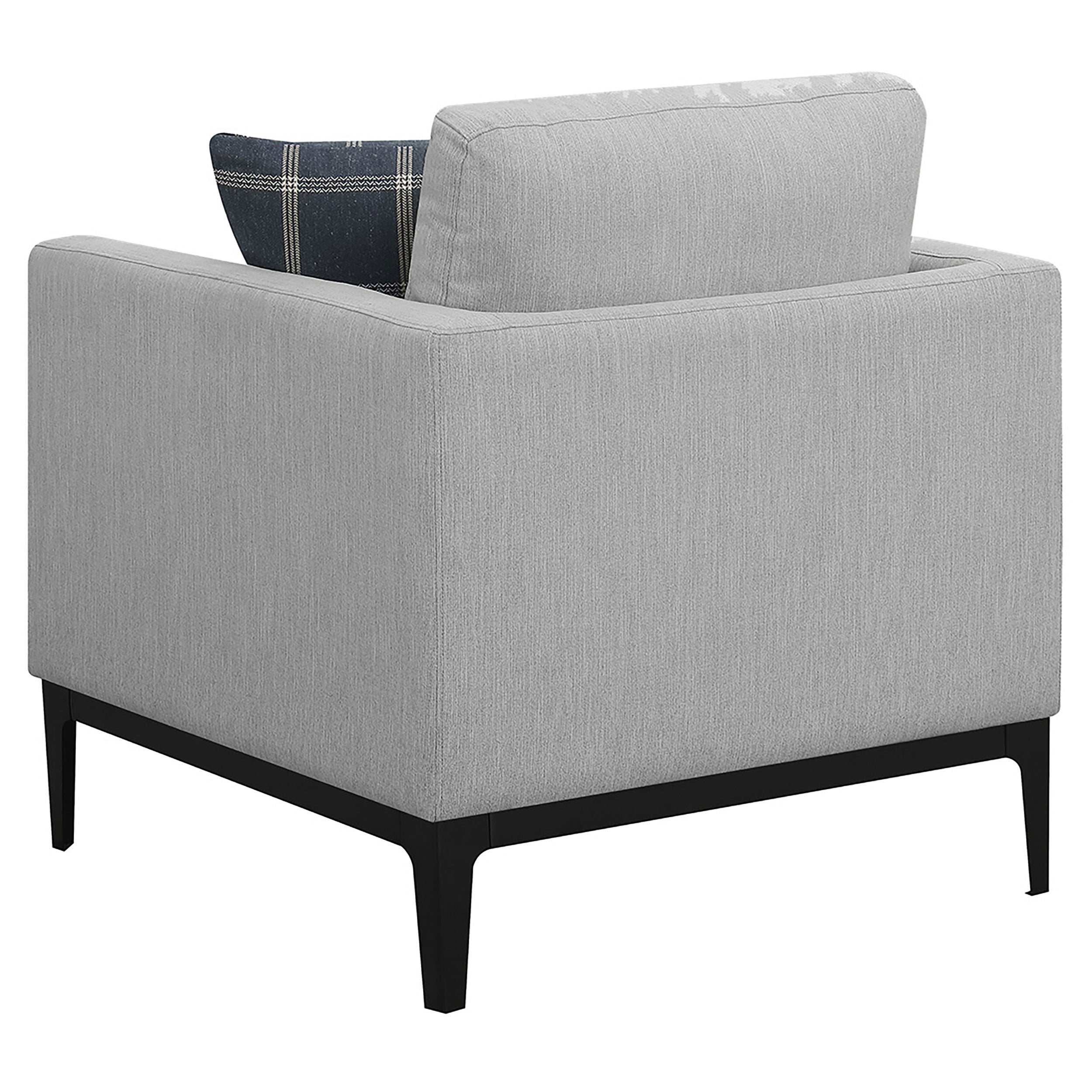 Apperson Upholstered Track Arm Sofa Set Light Grey