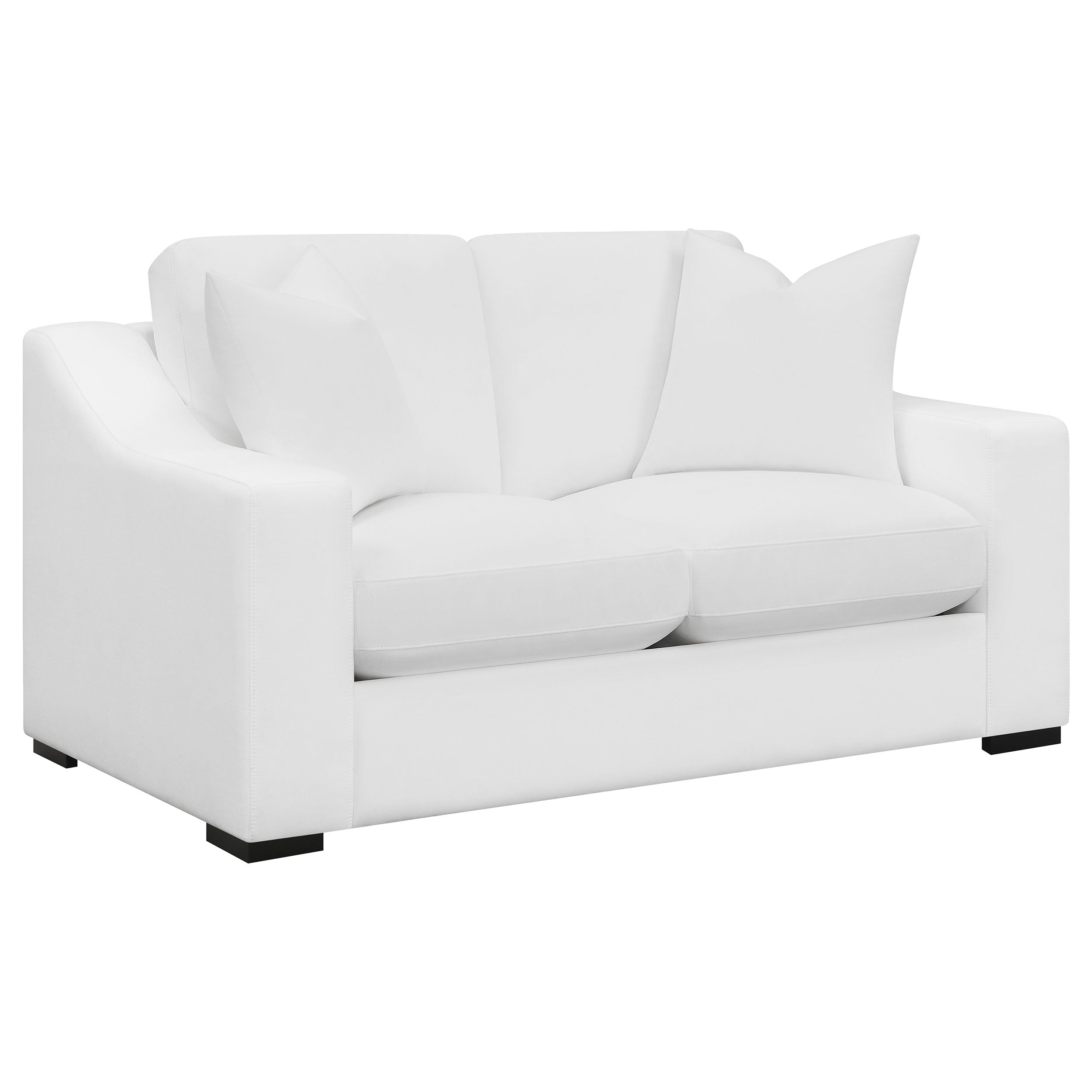 Ashlyn Upholstered Sloped Arm Loveseat