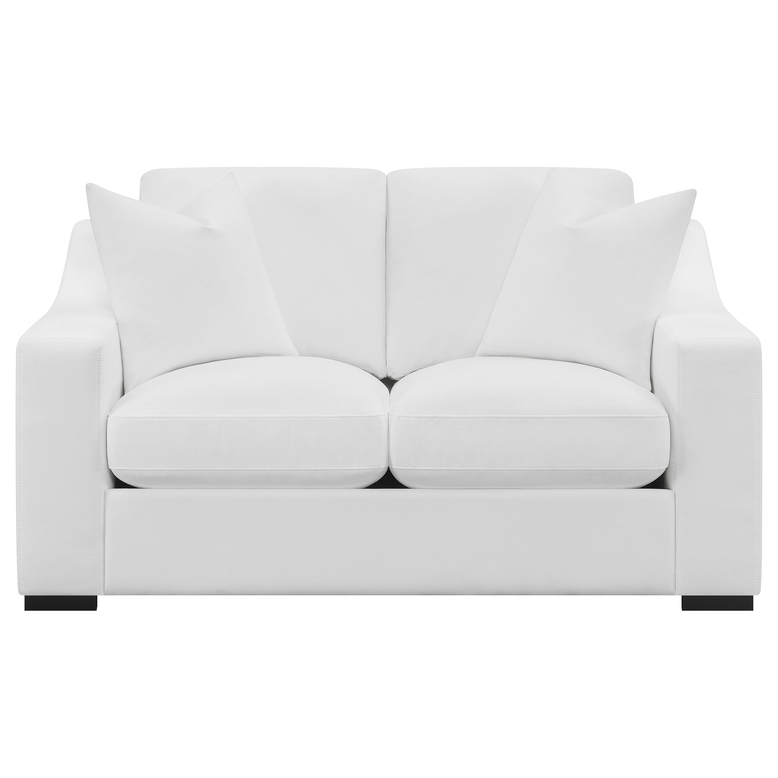 Ashlyn Upholstered Sloped Arm Loveseat