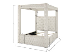 Annabelle Canopy Bed Ivory