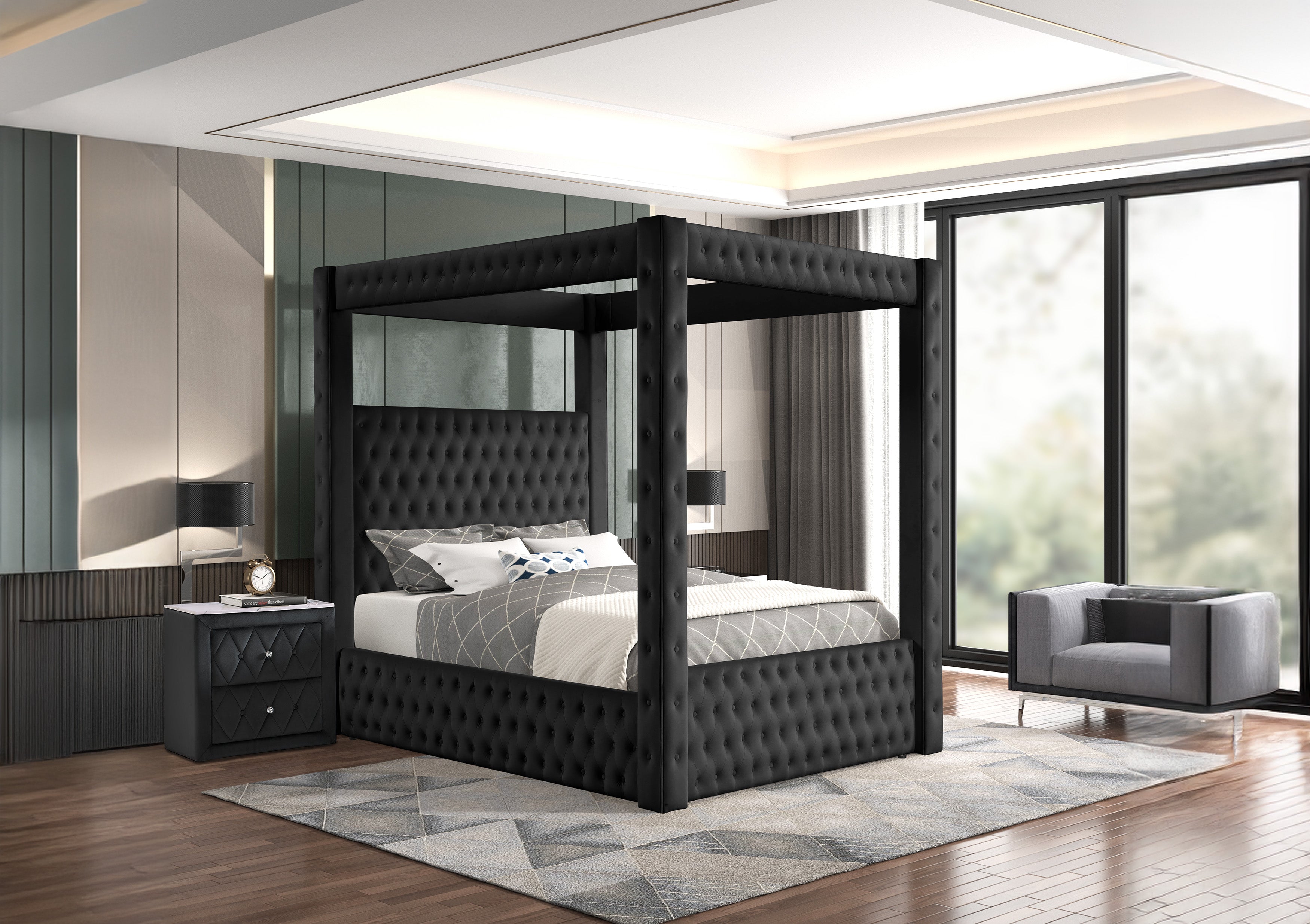 Annabelle Night Stand Black
