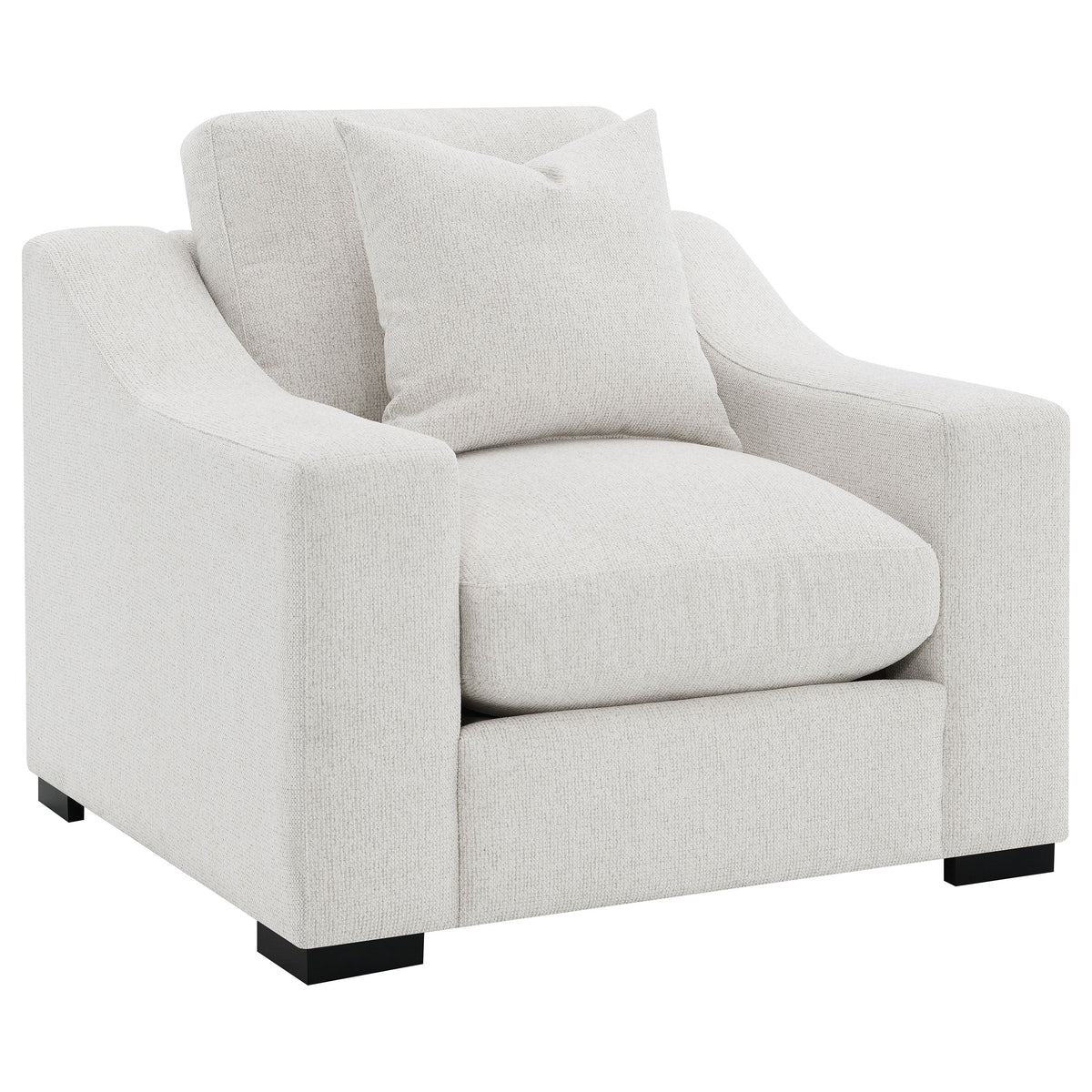 Ashlyn Fabric Upholstered Track Arm Accent Chair