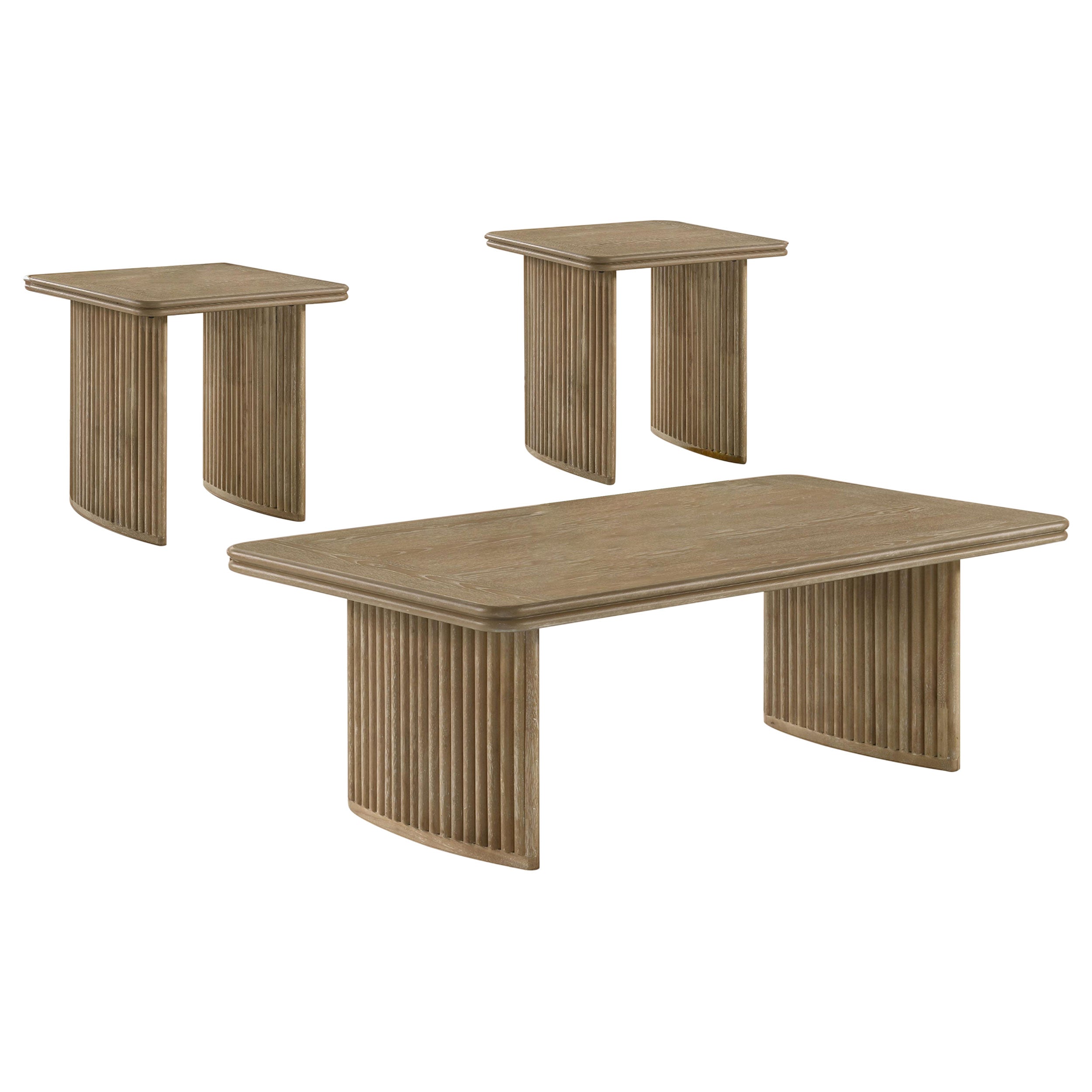 Adina Wood Coffee Table Set