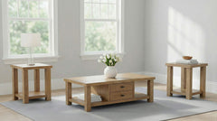 Beasley Wood Coffee Table Set