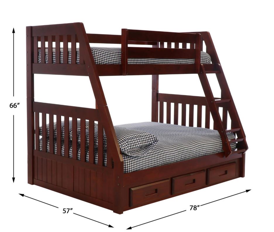 Arlo Twin Over Full Bunkbed w/ Storage
