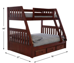 Arlo Twin Over Full Bunkbed w/ Storage