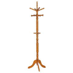 Achelle 11 Hook Freestanding Coat Rack Hat Hanger Tobacco