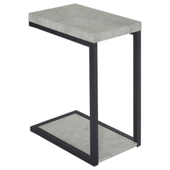 Beck Engineered Wood C-Shape Sofa Side Table