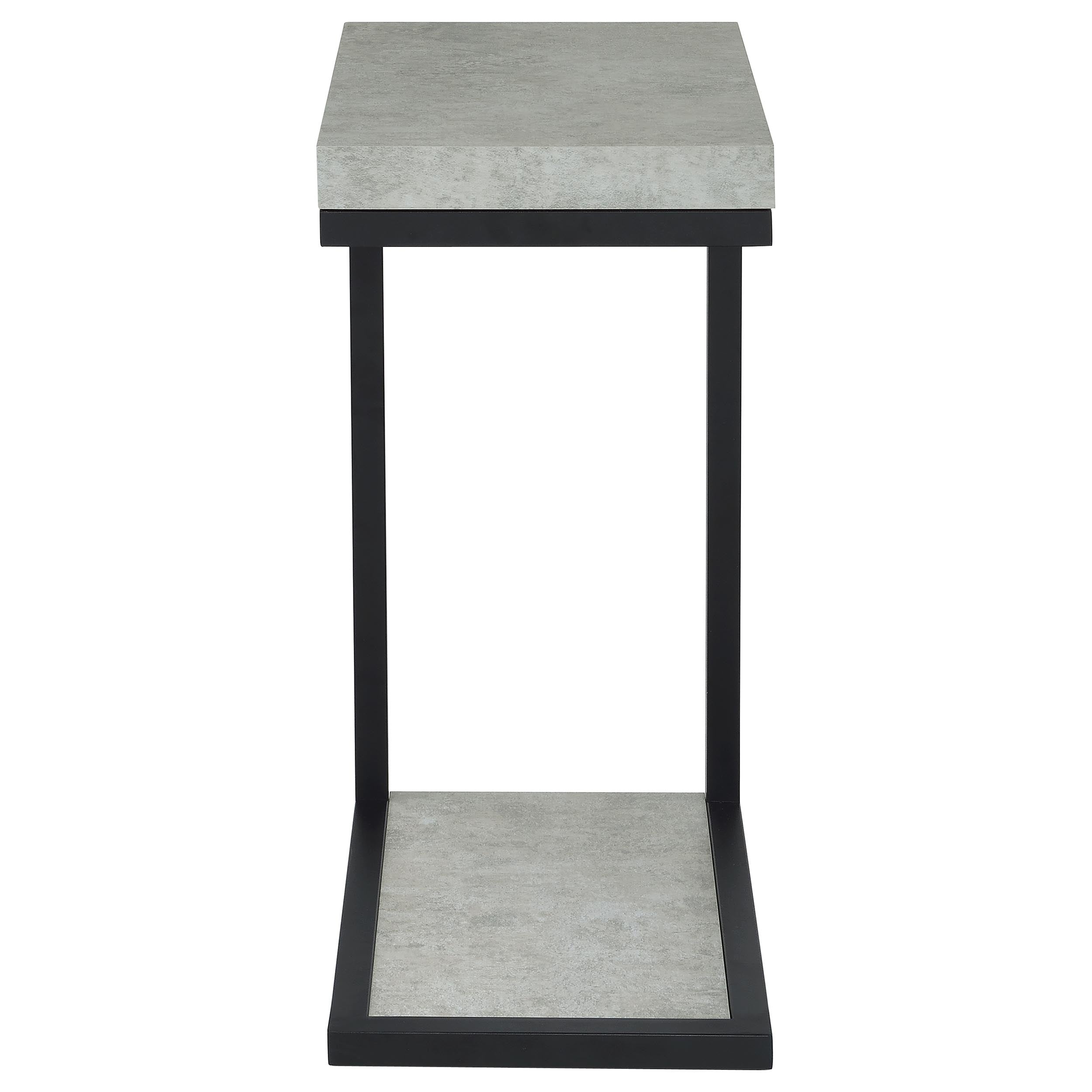 Beck Engineered Wood C-Shape Sofa Side Table