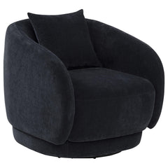 Arnaud Chenille Upholstered Swivel Accent Chair