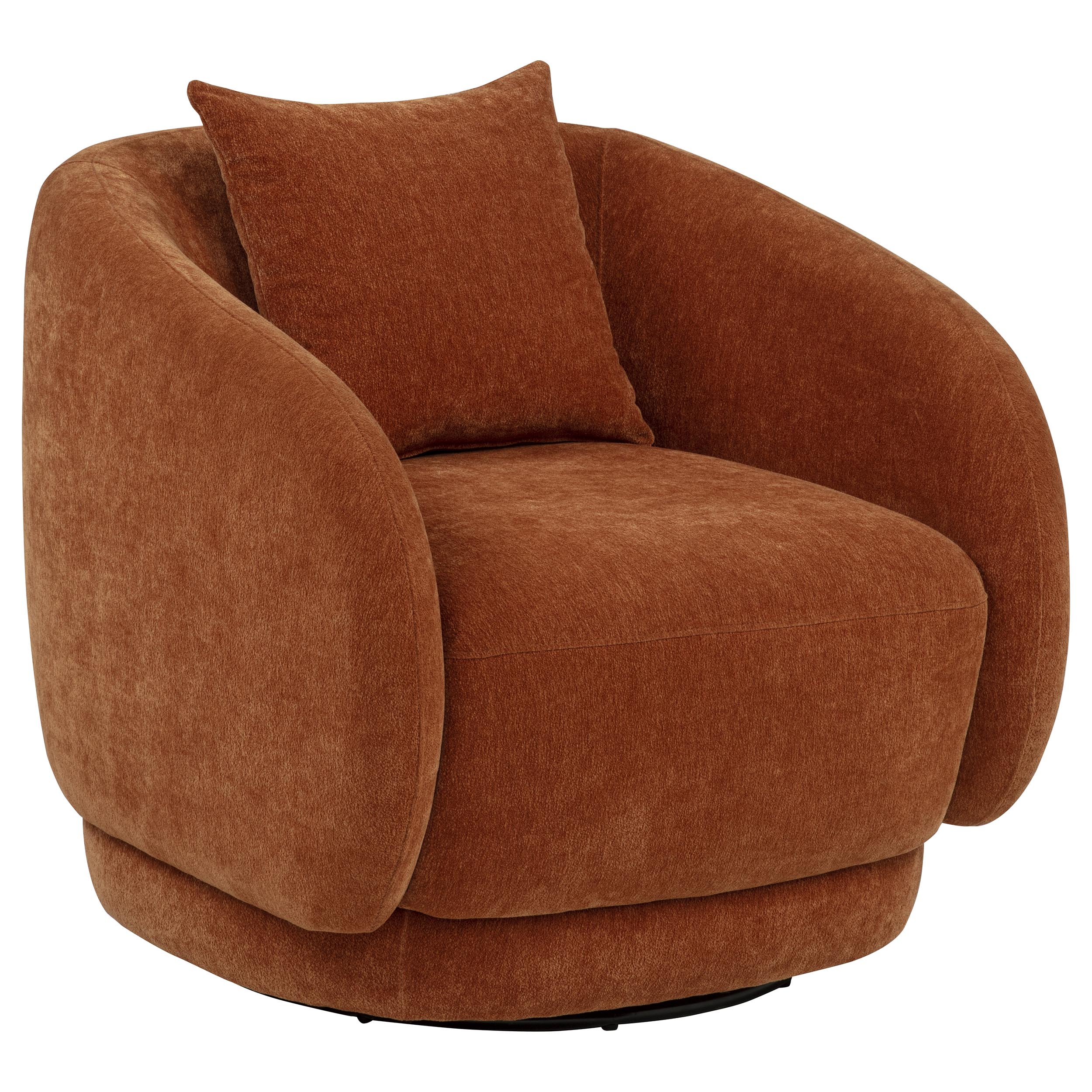 Arnaud Chenille Upholstered Swivel Accent Chair