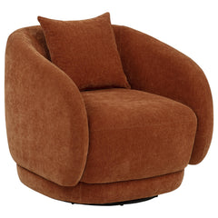 Arnaud Chenille Upholstered Swivel Accent Chair
