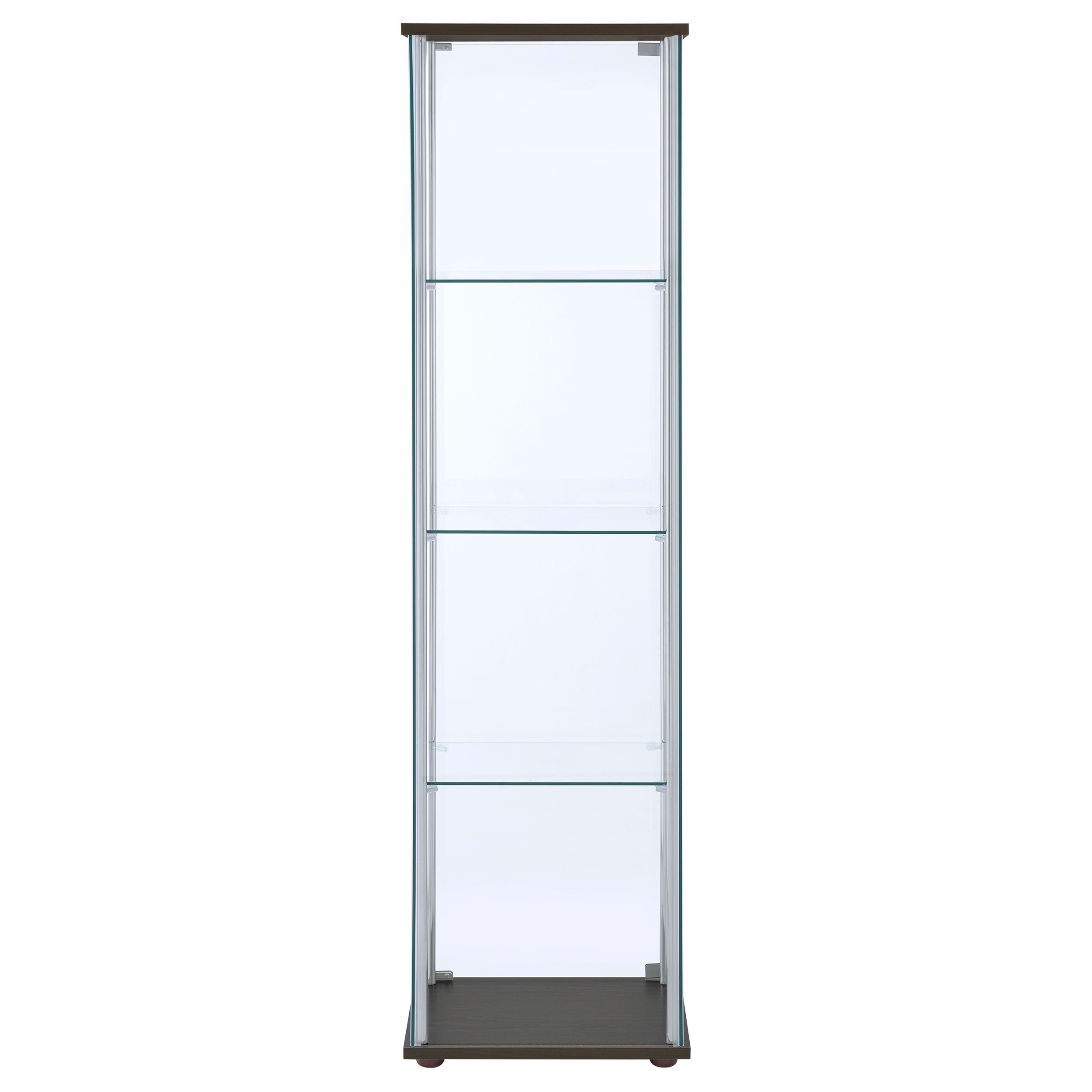 Bellatrix 4-shelf Clear Glass Curio Cabinet