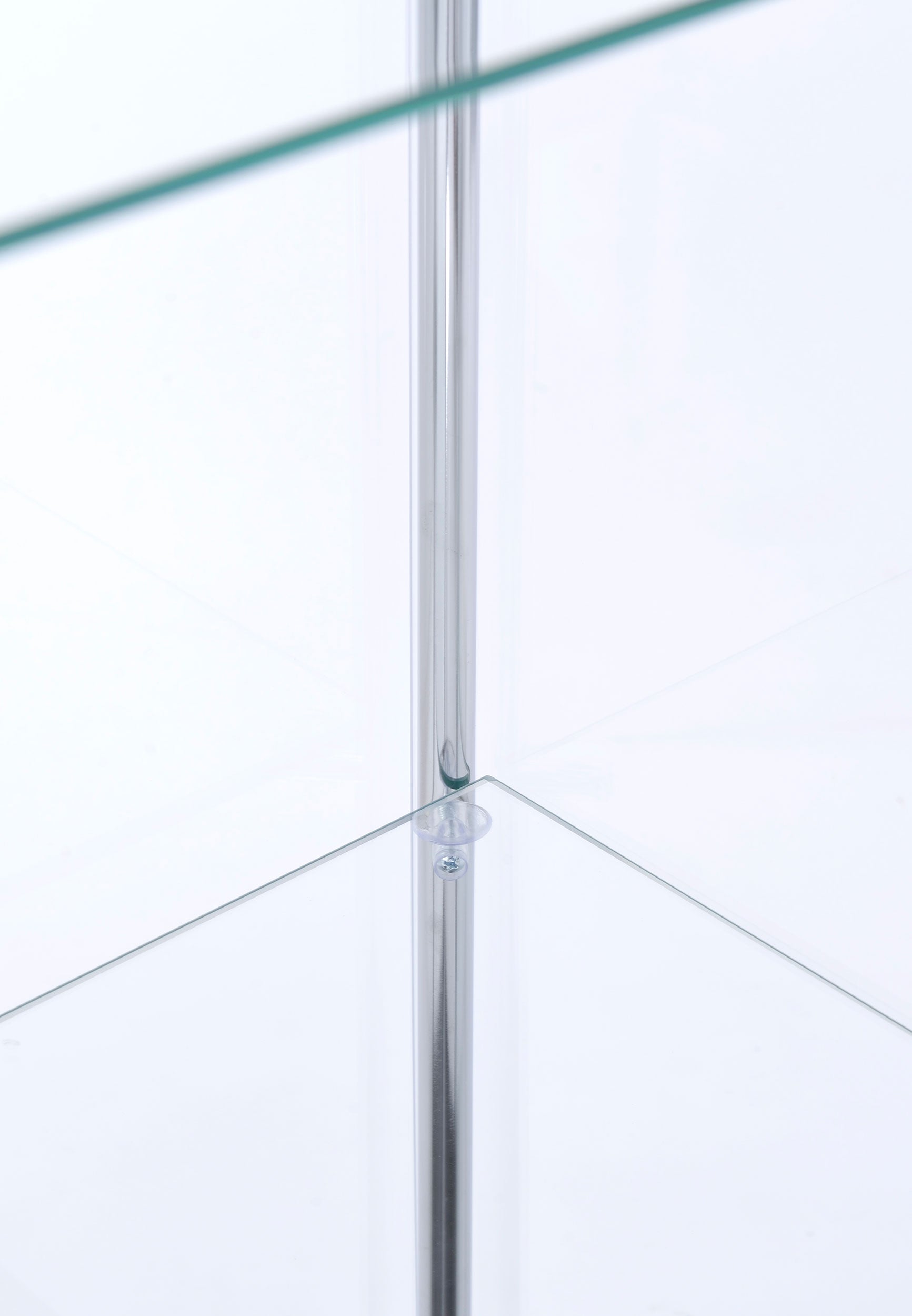 Bellatrix 4-shelf Clear Glass Curio Cabinet