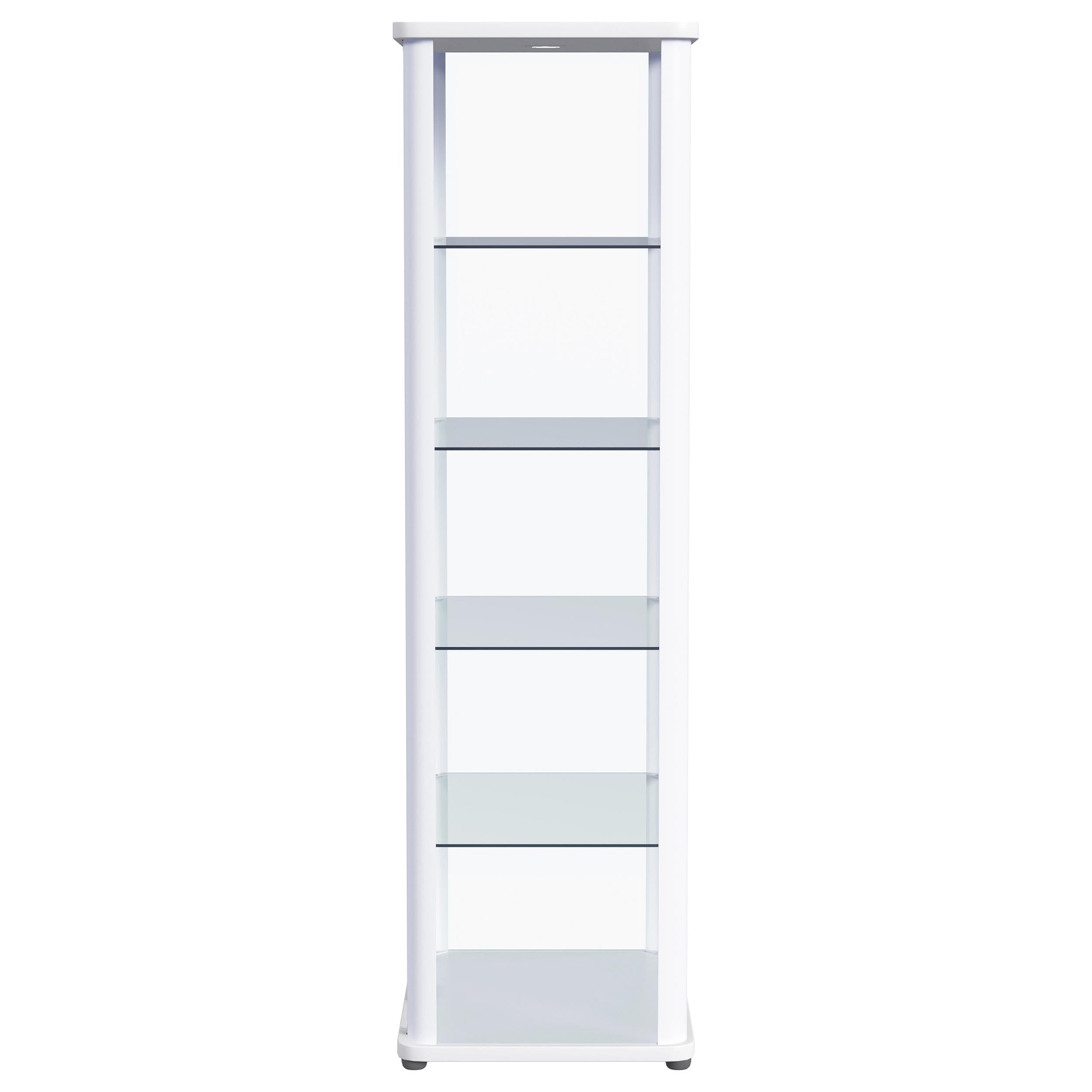 Aero 5-shelf Display Curio Cabinet with LED