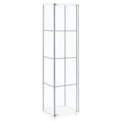 Bellatrix 4-shelf Clear Glass Curio Cabinet