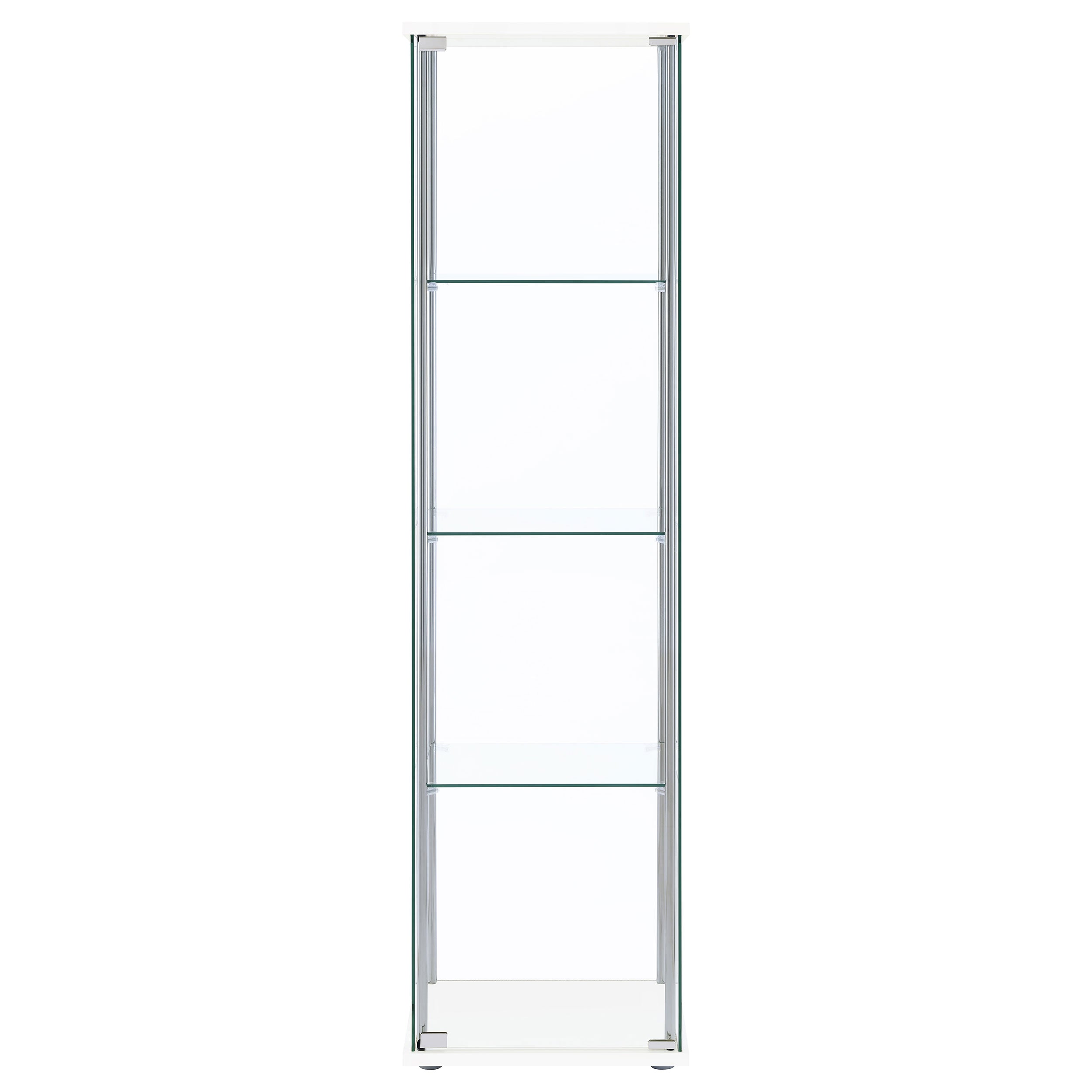 Bellatrix 4-shelf Clear Glass Curio Cabinet