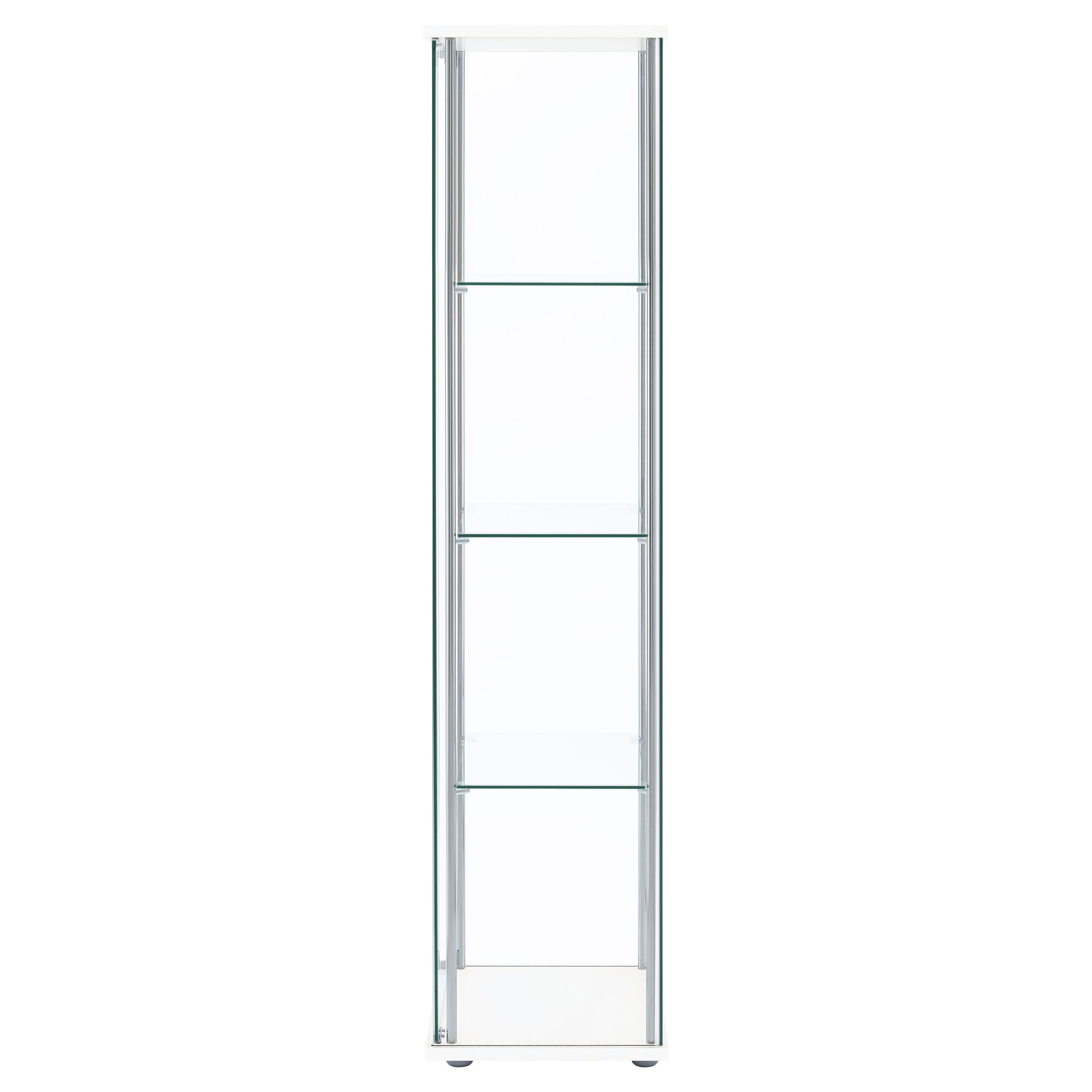 Bellatrix 4-shelf Clear Glass Curio Cabinet