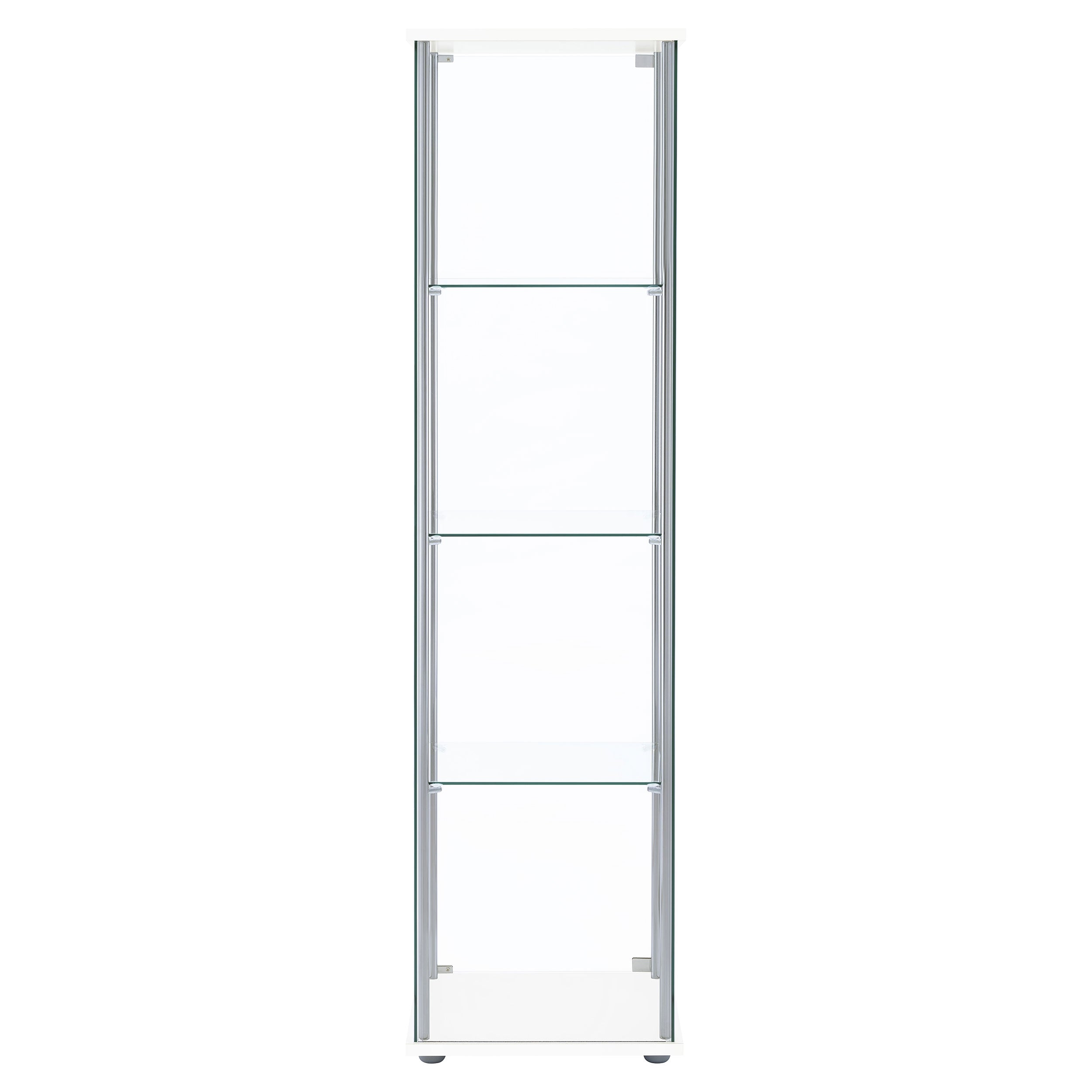 Bellatrix 4-shelf Clear Glass Curio Cabinet